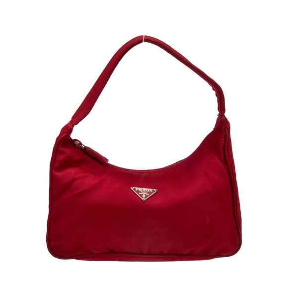 Prada Red Tessuto Mini Shoulder Bag - Picture 1 of 7